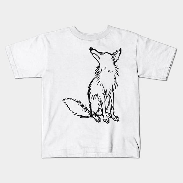 Foxy the Fox Kids T-Shirt by blackroserelicsshop@gmail.com